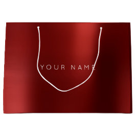 ブルゴーニュルビーホワイトプラムミニマルお願いギフトグラデーション ラージペーパーバッグ