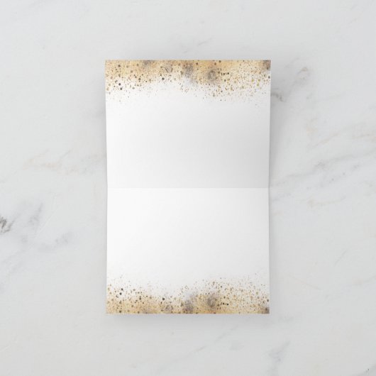 ブルゴーニュレッドと赤面フローラ誕生日ありがとう サンキューカード (内部)