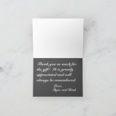 ブルゴーニュレッドグレイ結婚フローラサンキューカード カード (内部)