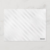 ブルゴーニュレッドシルバーバルーングリッター50誕生日 ポストカード (裏面)