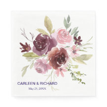 ブルゴーニュレッドネイビーブルー結婚フローラ