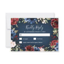 ブルゴーニュレッドネイビーブルー金ゴールドと赤面ピンク結婚ズ