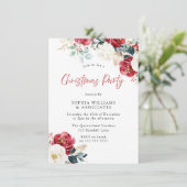 ブルゴーニュレッドフローラ会社ファミリークリスマスパーティー 招待状 (スタンド正面)