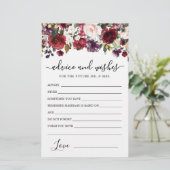 ブルゴーニュレッドローズフローラアドバイスとウィッシュズカード (スタンド正面)