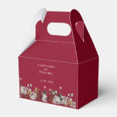 ブルゴーニュレッドローズ結婚フローラ フェイバーボックス (裏面サイド)
