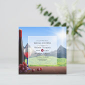 ブルゴーニュレッドワインテイスティングブライダルシャワー 招待状 (スタンド正面)