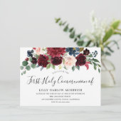 ブルゴーニュレッドワインファースト聖餐式招待状 招待状 (スタンド正面)