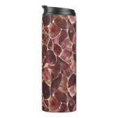 ブルゴーニュレッド抽象芸術 タンブラー (回転右)