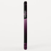 ブルゴーニュレッド金属幾何学デザイン Case-Mate iPhoneケース (裏面/右)