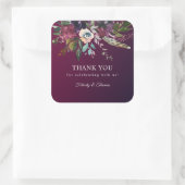 ブルゴーニュロマンスウォーター色フローラありがとう スクエアシール (バッグ)