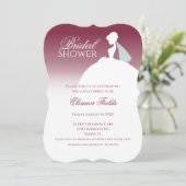 ブルゴーニュワインエレガントブライダルシャワー 招待状 (スタンド正面)