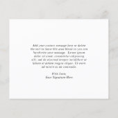 ブルゴーニュワインフローラ結婚予算サンキューカード (裏面)