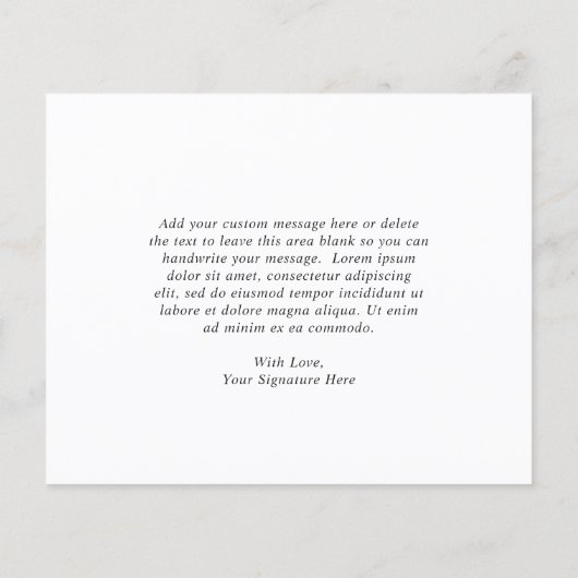 ブルゴーニュワインフローラ結婚予算サンキューカード (裏面)