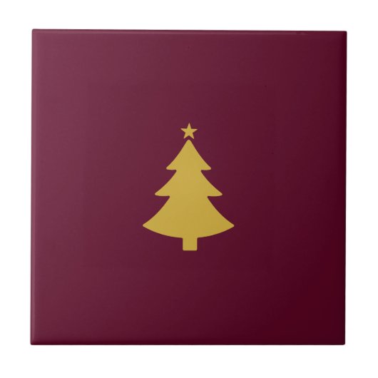 ブルゴーニュワイン，ミニマル金ゴールドツリー タイル (正面)