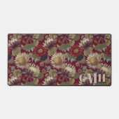 ブルゴーニュヴィンテージウィリアムモリスフローラモノグラム デスクマット (正面)