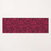 ブルゴーニュヴィンテージフローラスタイリッシュヨガマット ヨガマット (正面(横))