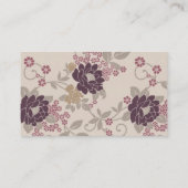 ブルゴーニュヴィンテージフローラ壁紙 名刺 (裏面)