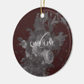 ブルゴーニュヴィンテージフローラ静止期スタイリッシュ セラミックオーナメント (左)