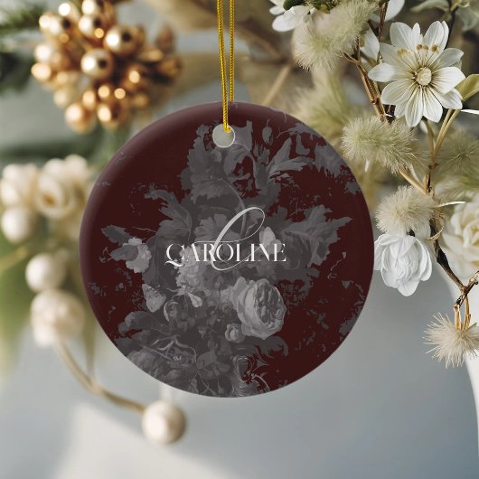 ブルゴーニュヴィンテージフローラ静止期スタイリッシュ セラミックオーナメント