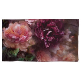 ブルゴーニュヴィンテージ色彩の鮮やかバラインオールドオランダスタイル 枕カバー