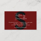 ブルゴーニュ体アートアフターケアの指示タトゥー 名刺 (正面)