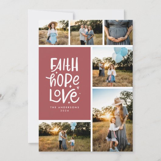 ブルゴーニュ信仰は複数の写真を愛することを願う シーズンカード (正面)