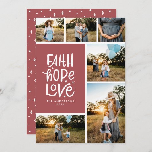 ブルゴーニュ信仰は複数の写真を愛することを願う シーズンカード (正面/裏面)