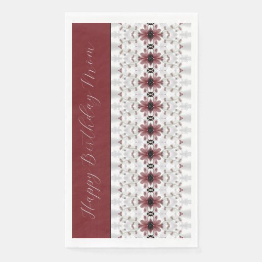 ブルゴーニュ入り花柄 (正面)