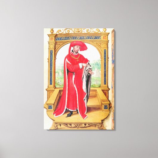 ブルゴーニュ公爵フィリップ キャンバスプリント (正面)