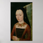 ブルゴーニュ公爵夫人のマーガレット、c.1477 ポスター (正面)