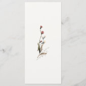 ブルゴーニュ冬のワイルドフラワーメニューカード メニュー (裏面)