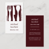 ブルゴーニュ刃物 |シェフケータリングベーカリーレストラン 名刺 (正面/裏面)