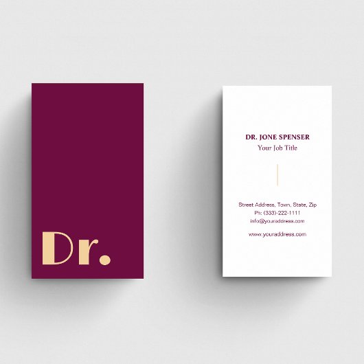 ブルゴーニュ医療医師医師 名刺