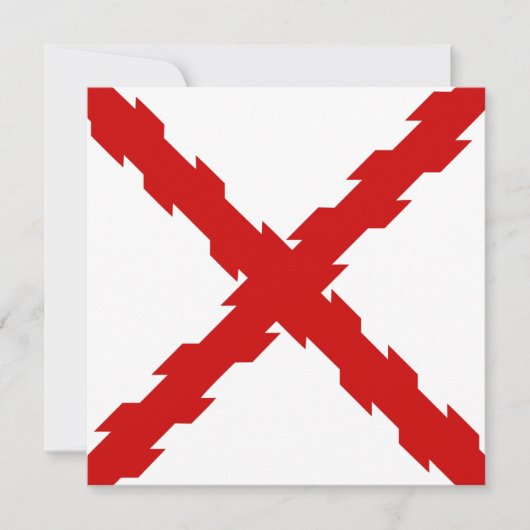 ブルゴーニュ国旗のクロス カード (正面)