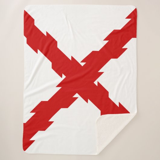 ブルゴーニュ国旗のクロス シェルパブランケット (正面)