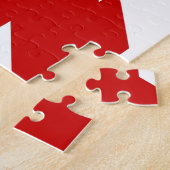 ブルゴーニュ国旗のクロス ジグソーパズル (側面)