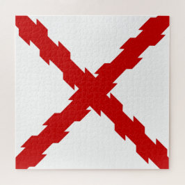 ブルゴーニュ国旗のクロス ジグソーパズル