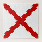 ブルゴーニュ国旗のクロス ジグソーパズル (縦)