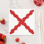 ブルゴーニュ国旗のクロス スタンダードランチョンナプキン (インサイチュ)