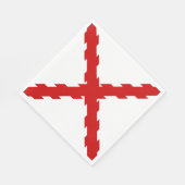 ブルゴーニュ国旗のクロス スタンダードランチョンナプキン (角)