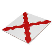 ブルゴーニュ国旗のクロス タイル (側面)