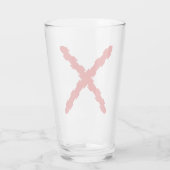 ブルゴーニュ国旗のクロス タンブラーグラス (裏面)