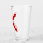 ブルゴーニュ国旗のクロス タンブラーグラス (左)