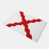 ブルゴーニュ国旗のクロス ドアマット (アングル)