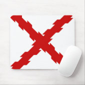 ブルゴーニュ国旗のクロス マウスパッド (マウス)