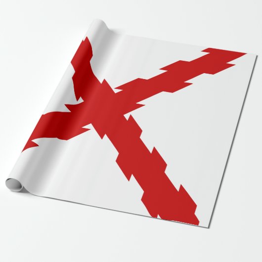 ブルゴーニュ国旗のクロス ラッピングペーパー (アンロールド)