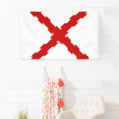 ブルゴーニュ国旗のクロス 横断幕 (インサイチュ)