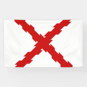 ブルゴーニュ国旗のクロス 横断幕 (横)