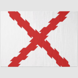 ブルゴーニュ国旗のクロス 薄葉紙