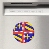 ブルゴーニュ国旗の磁石 マグネット (インサイチュ (食洗機))